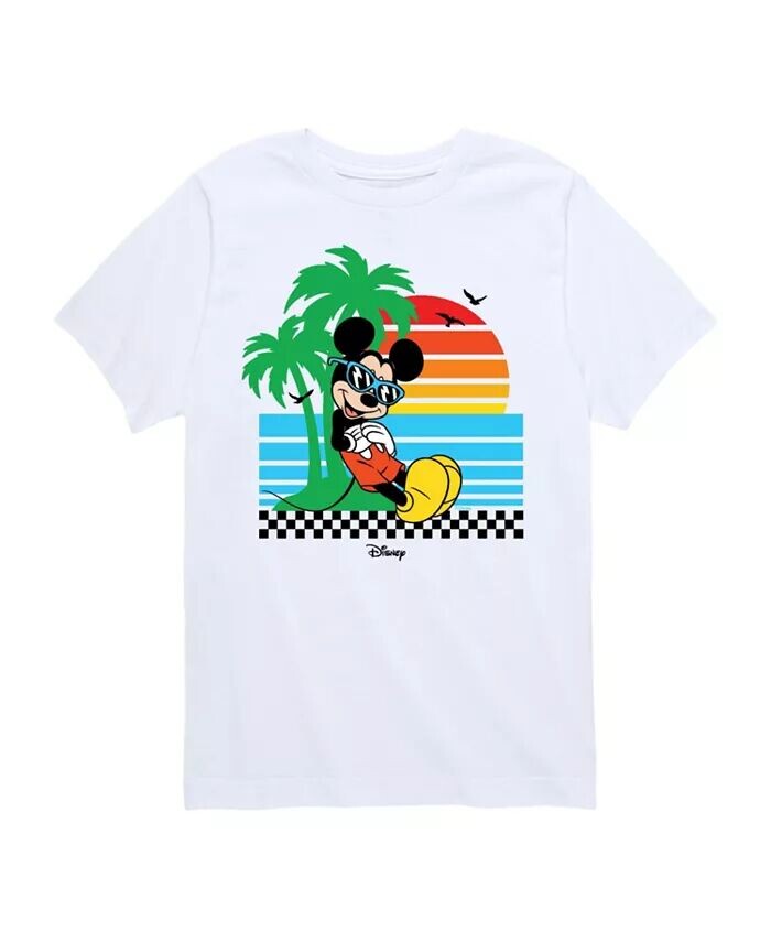 

Футболка Big Boys Disney Mickey Mouse Beach Graphic Tee Hybrid, белый