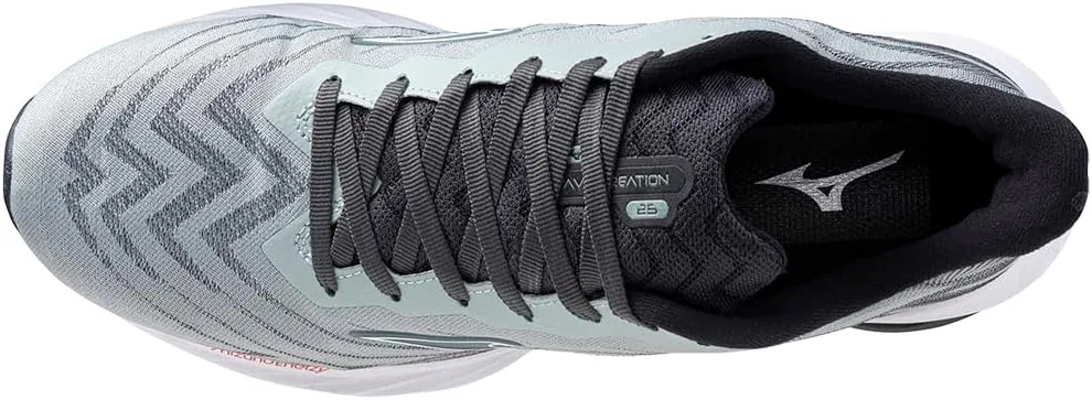 Женские беговые кроссовки Mizuno Wave Nexus 6, Grey Mist White — фото 4