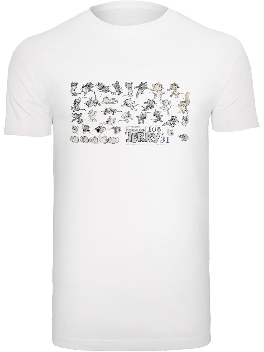 

Классическая футболка F4NT4STIC Shirt Tom und Jerry Cartoon Dept Jerry, белый