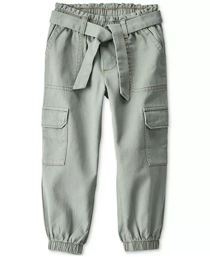 

Хлопковые брюки-карго для девочек-малышей Carter's, зеленый