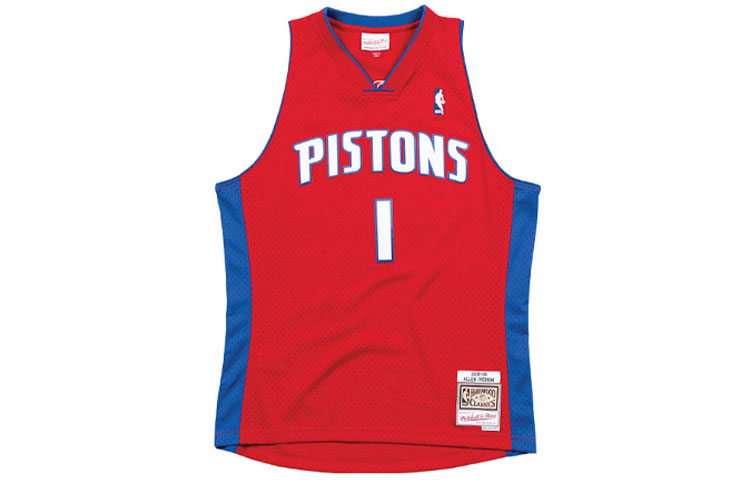 

Майка Mitchell & Ness Allen Iverson 2008 Nba Detroit Pistons Swingman Mitchell Ness, красный
