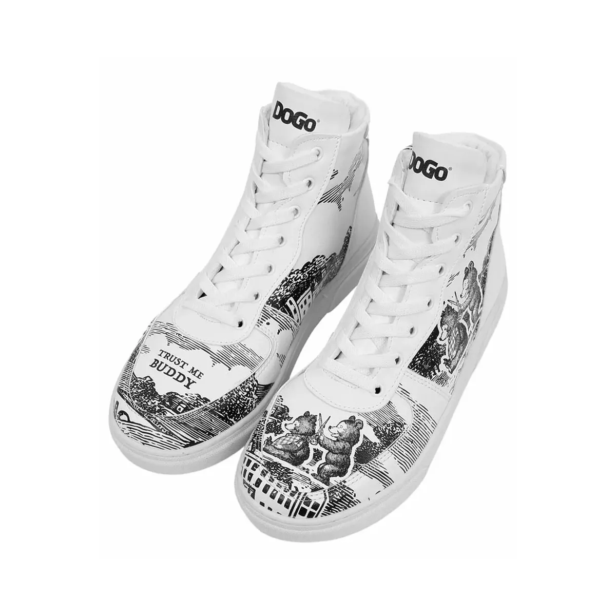 Ботильоны DOGO "женские Ace Boots Trust Me Buddy Vegan Женские ботинки / женские", Vegan, белый — фото 2