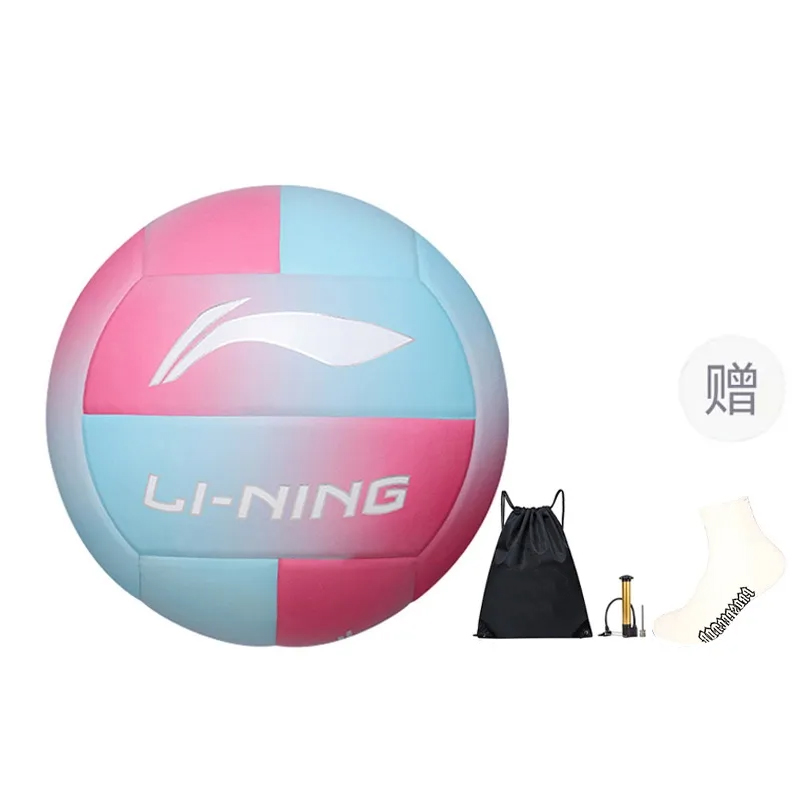 

LINING Волейбольный мяч PU размер 5 унисекс розовый синий