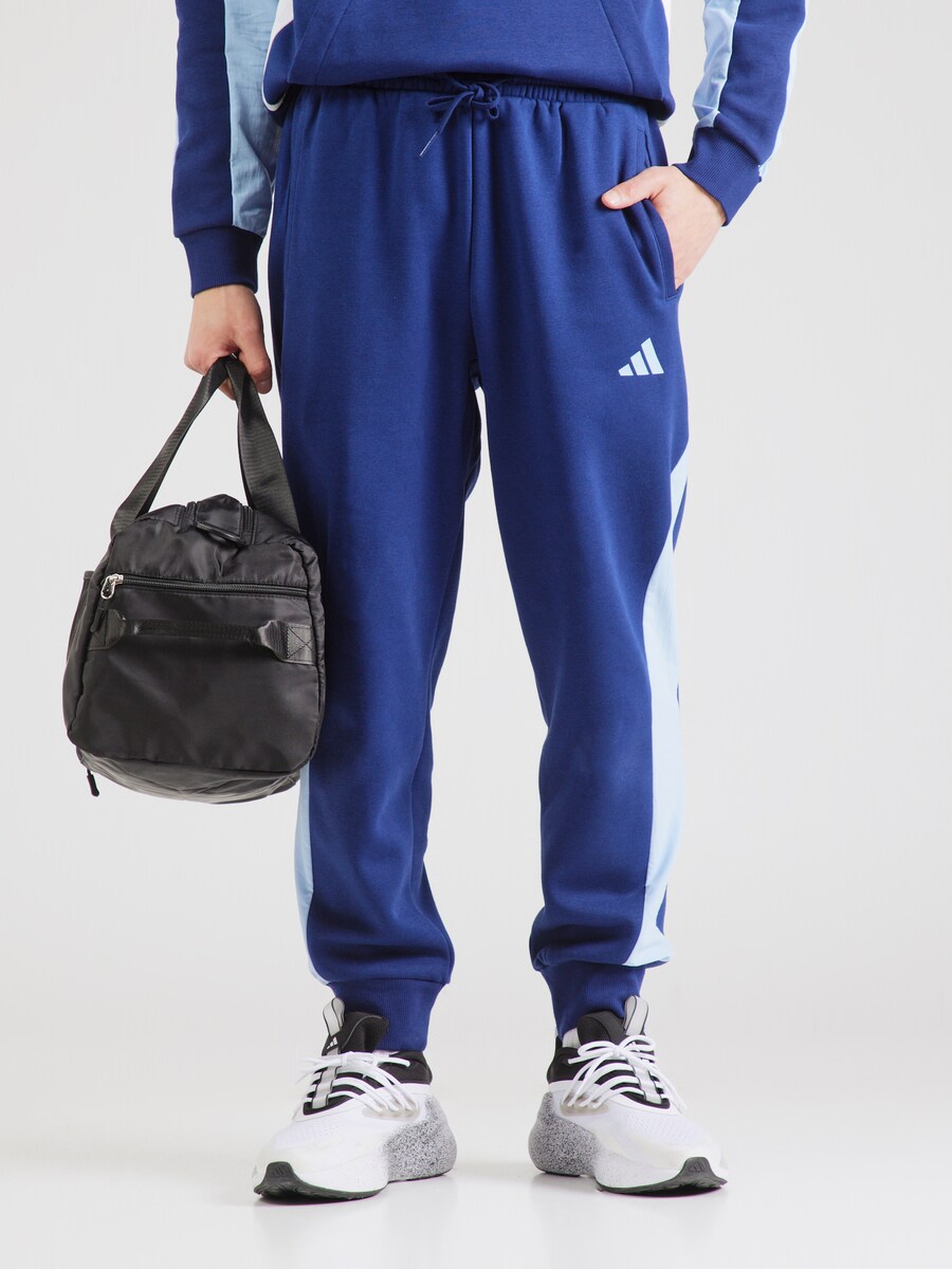 Обычные тренировочные брюки ADIDAS SPORTSWEAR Ess, темно-синий/светло-синий — фото 2