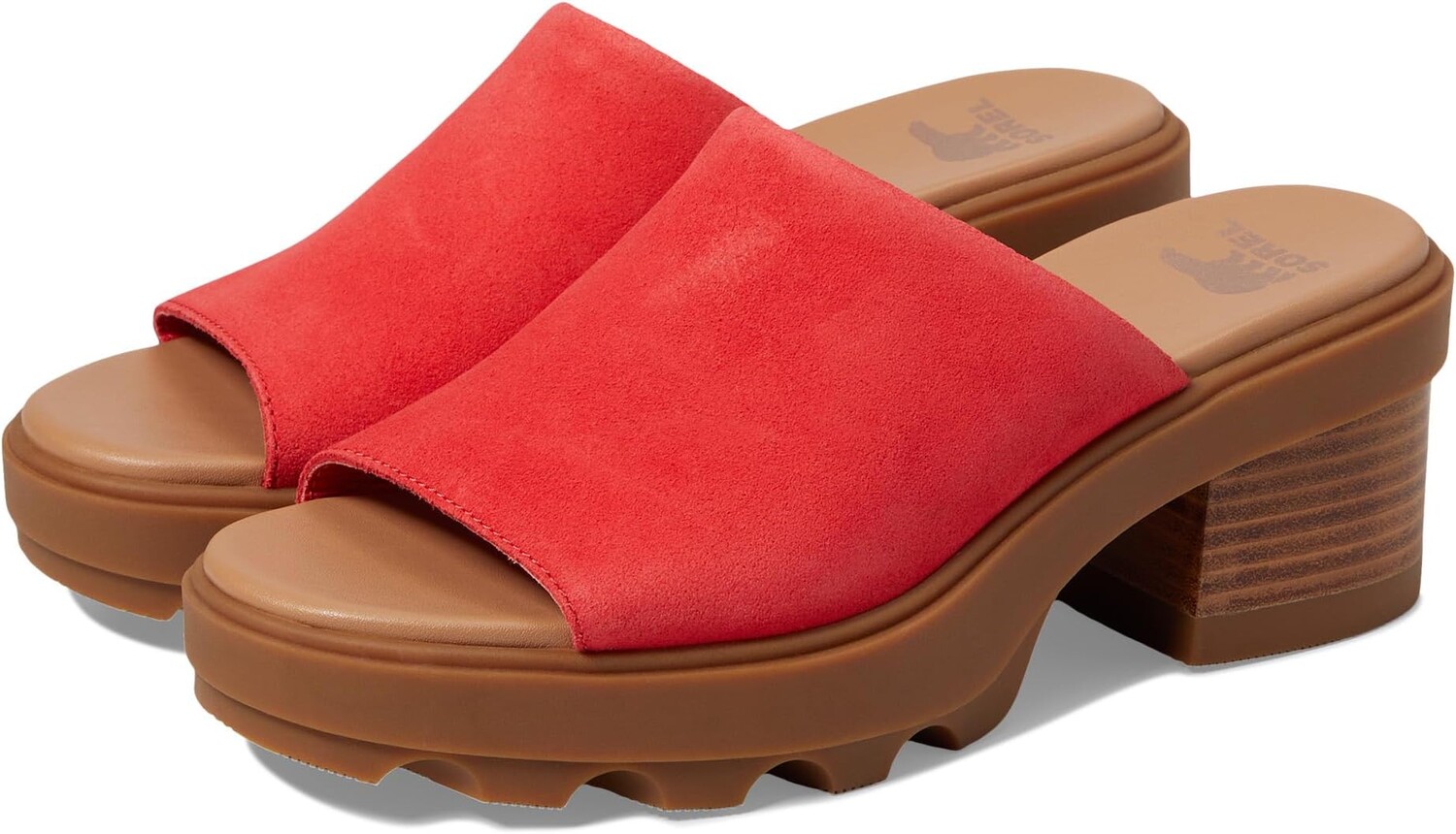

Сандалии SOREL Joanie Heel Slide, цвет Red Glo/Gum 2