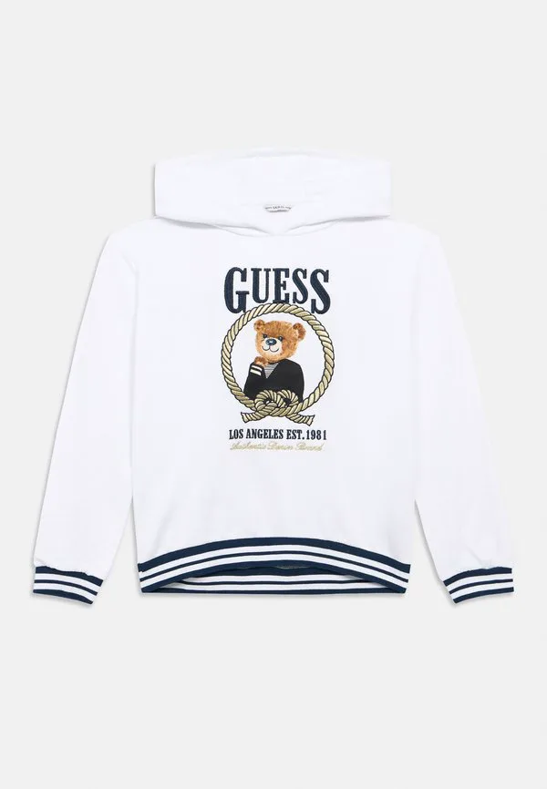Детская спортивная толстовка с капюшоном Guess, Pure White