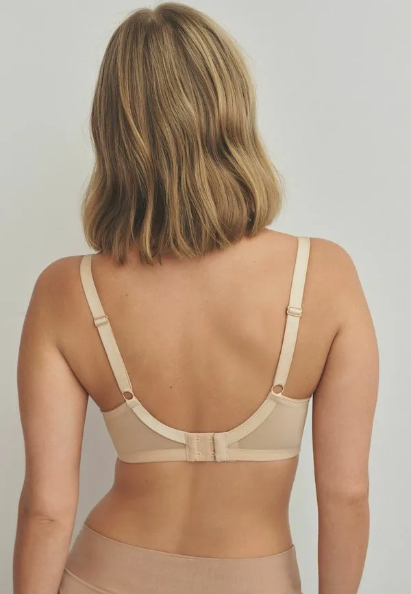 Бюстгальтер dd с полной чашкой, 3 шт., на косточках. Next, Black White Almond Nude — фото 2