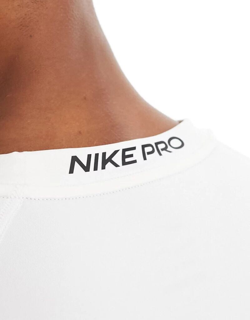 Белая футболка скинни Nike Pro Training — фото 2