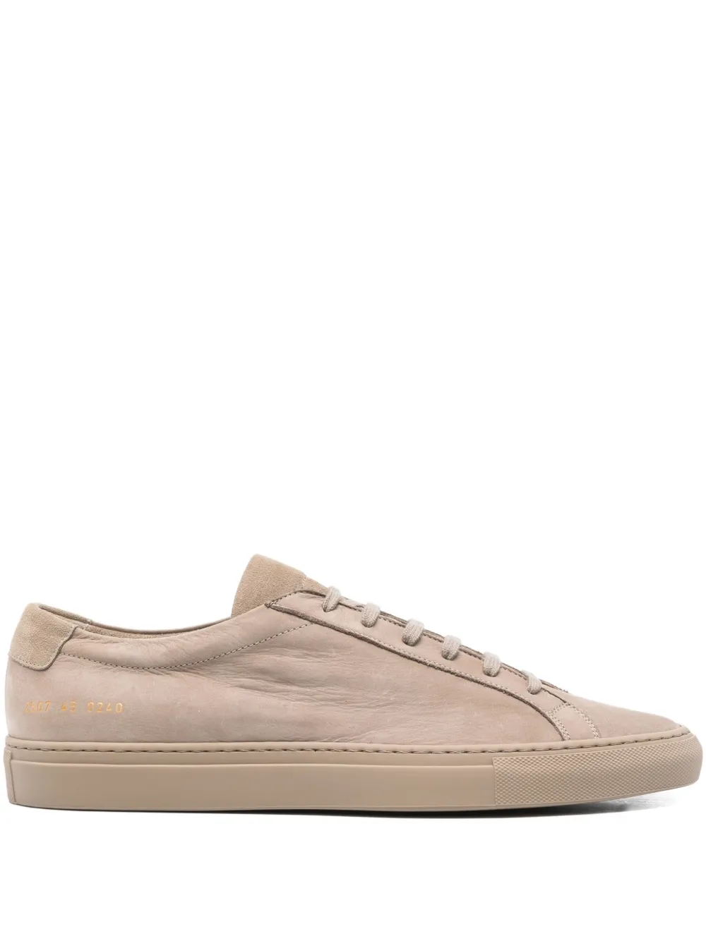 

Низкие кеды из замши и кожи Common Projects, нейтральный
