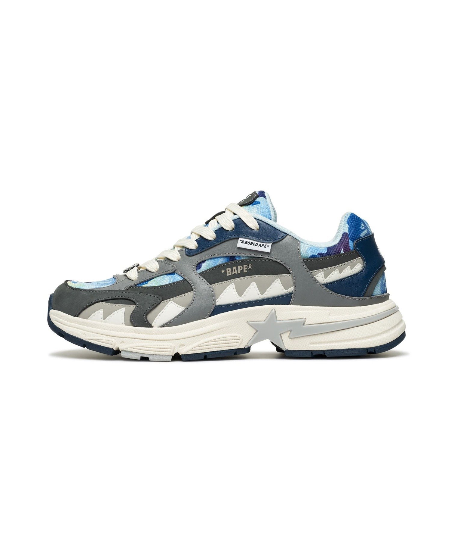 BAPE X BAYC - SHARK STA A BATHING APE, BLUE — фото 2
