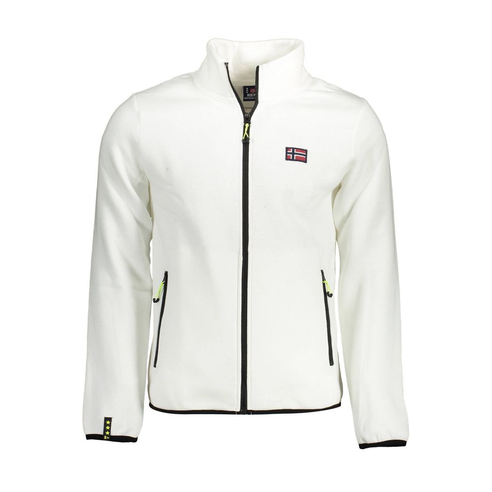 

Белый хлопковый свитер Geographical Norway
