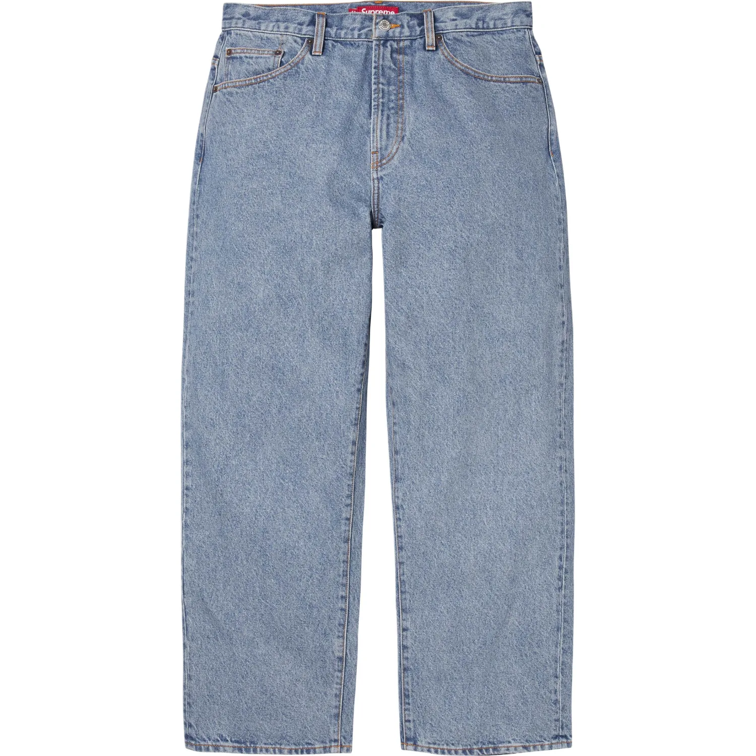 Джинсы Baggy Jean Unisex Supreme, Washed Light Blue — фото 3