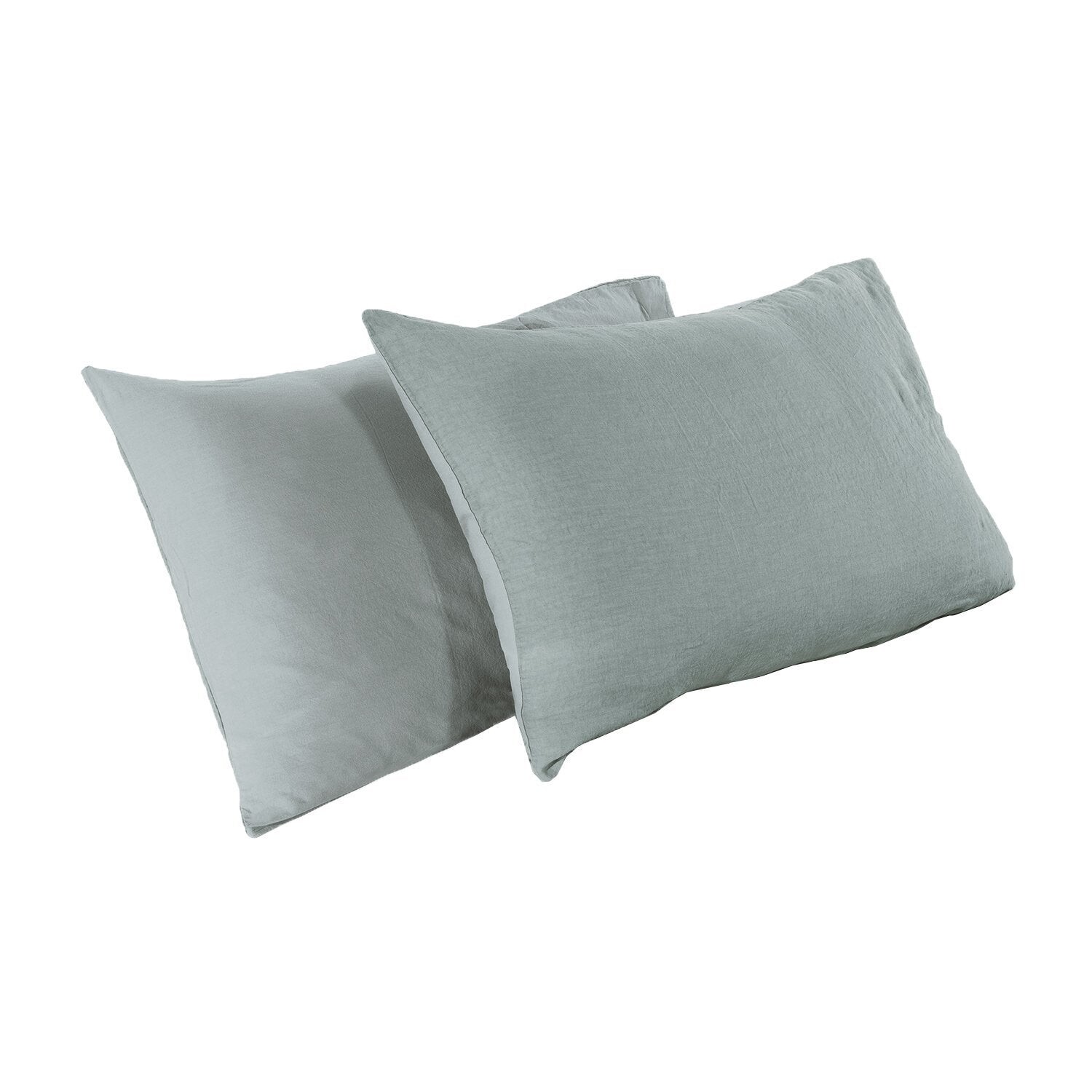 

Наволочка из хлопка и льна StoneWashed без глажки - Loire Lisola Stone, цвет Cenere