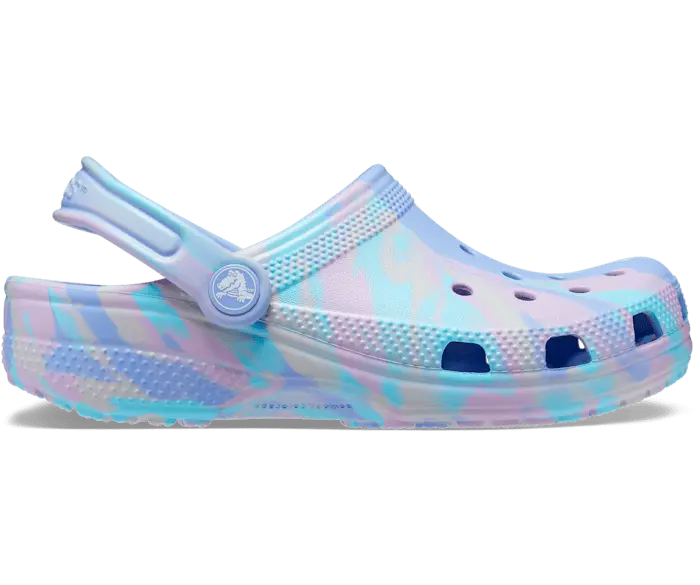 

Классические мраморные сабо Crocs детские, цвет Moon Jelly / Multi