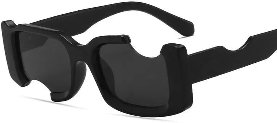 

Модные солнцезащитные очки с небольшим квадратным зазором, сине-розовые, для женщин, винтажные солнцезащитные очки с градиентным переходом, мужские хип-хоп очки, зеленые HYYZZC, Black