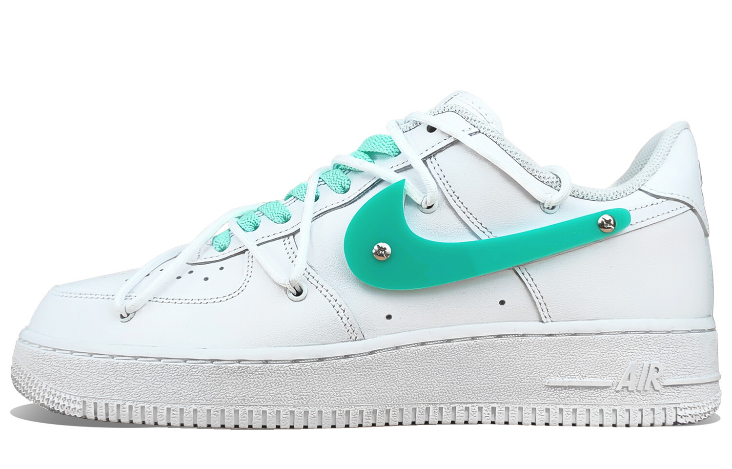 

Кроссовки Nike Air Force 1 Skateboarding Shoes Women's Low-top Pastel Green, белый