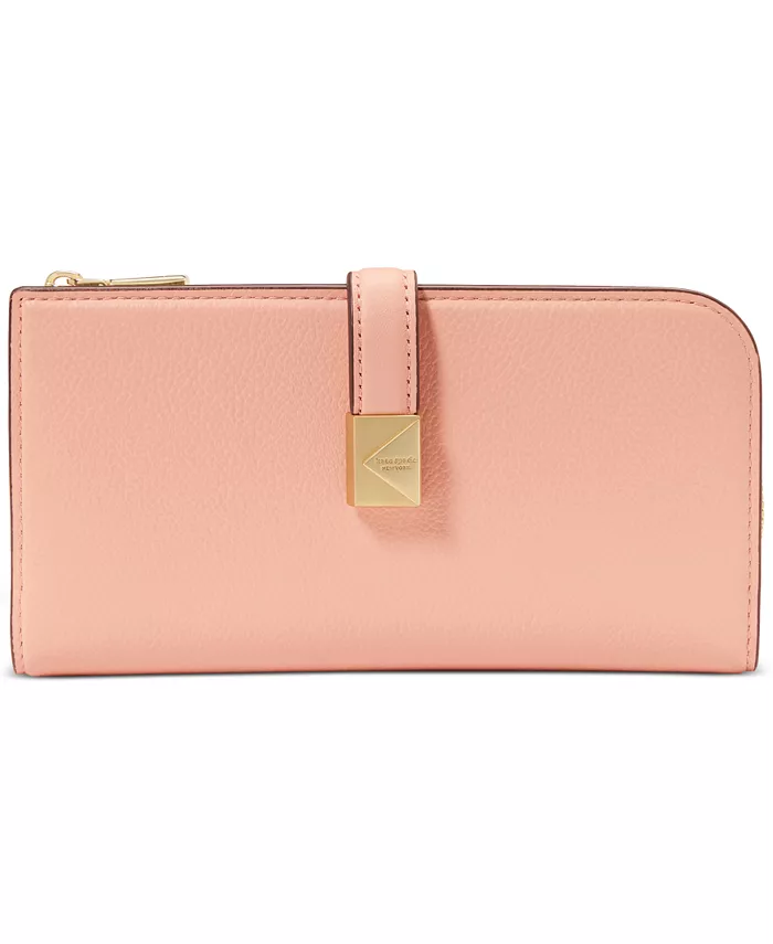 

Кошелек Deco из гладкой кожи на молнии, строгий kate spade new york, коричневый/бежевый