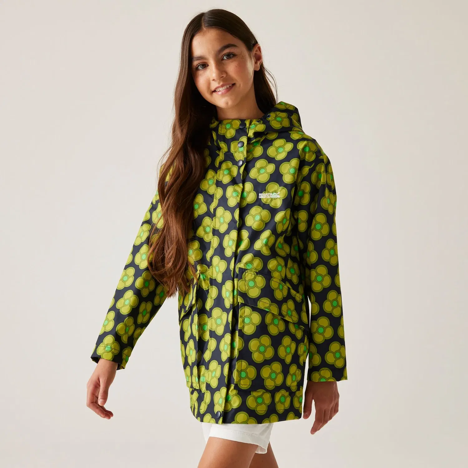 Детская водонепроницаемая куртка Swing Orla Kiely Regatta, зеленый