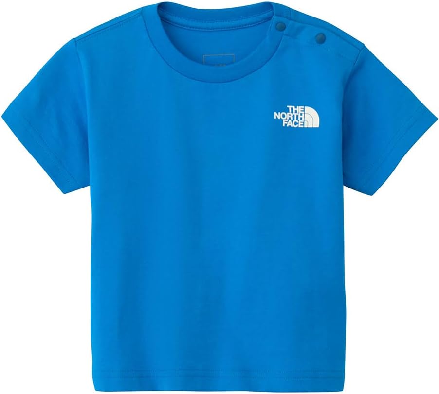 Детская футболка с коротким рукавом THE NORTH FACE с квадратным логотипом на спине, унисекс, синий — фото 2