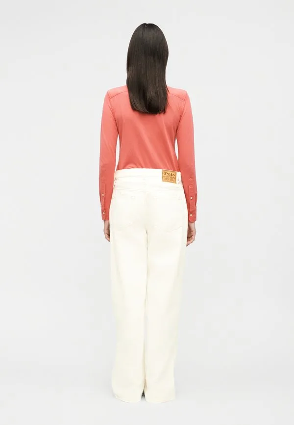 Тканые широкие брюки, джинсы свободного кроя Polo Ralph Lauren, White Denim — фото 3