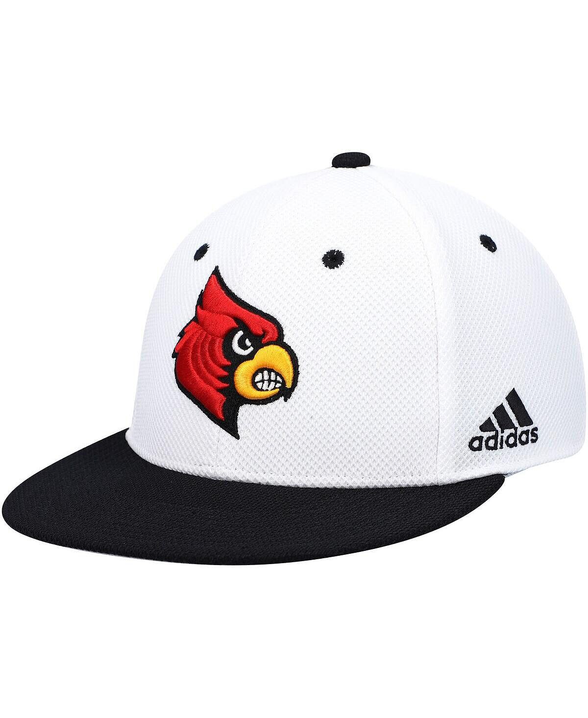 

Мужская бело-черная бейсбольная кепка Louisville Cardinals On-Field adidas