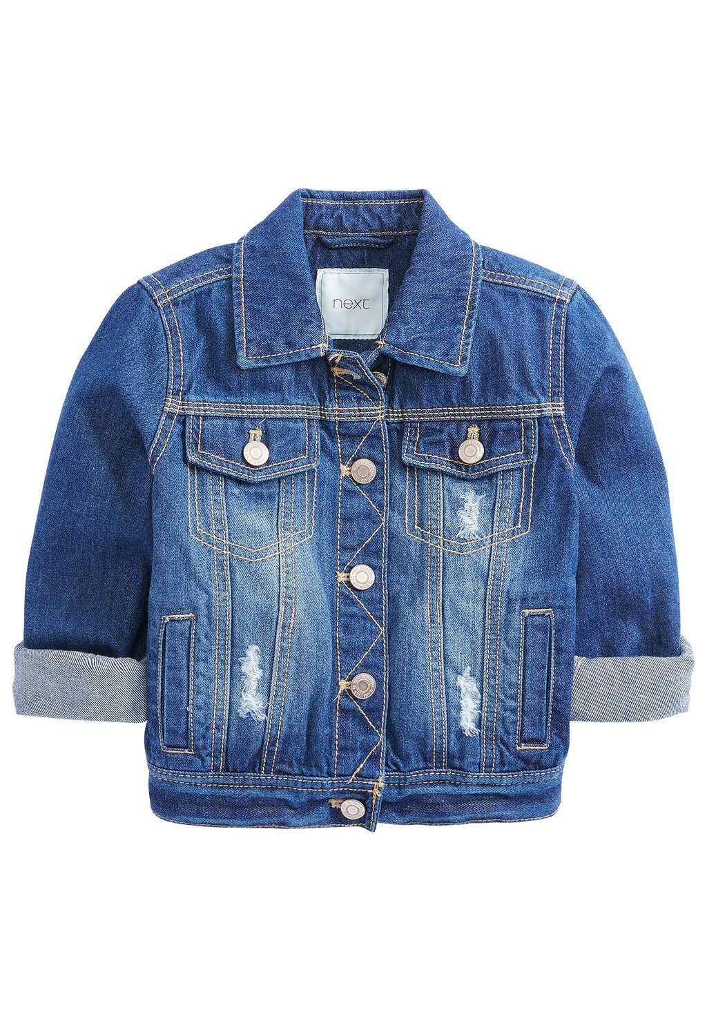 

Джинсовая куртка Next, цвет mottled blue