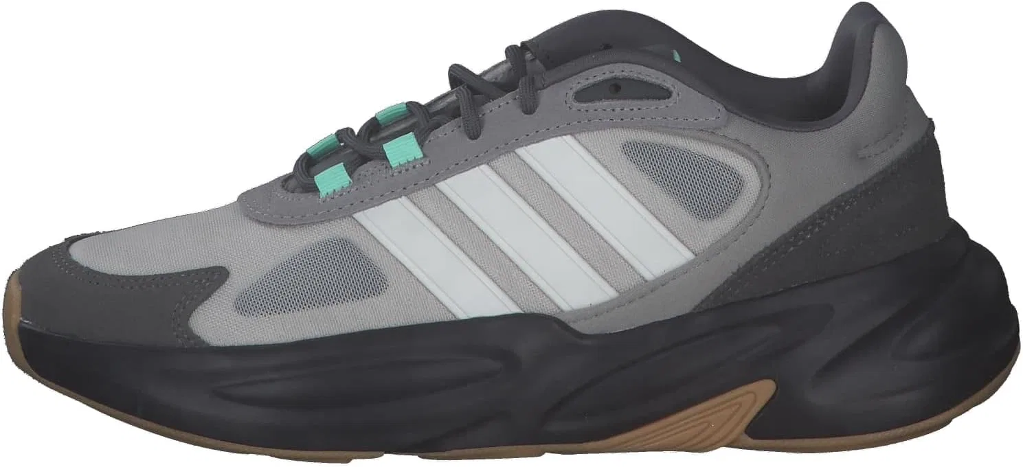 Мужские кроссовки Ozelle Adidas, Grey One Core White Pulse Mint — фото 2