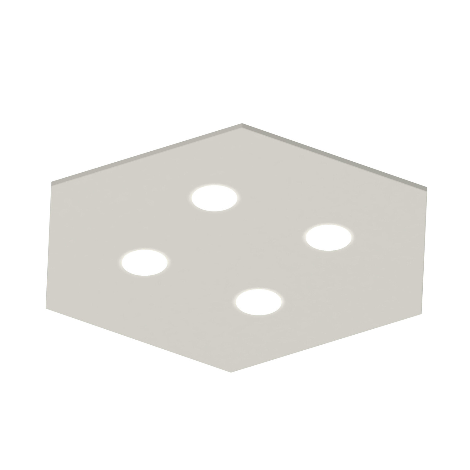 

Потолочный светильник Lumicom, 55x65x4 см, белый глянцевый