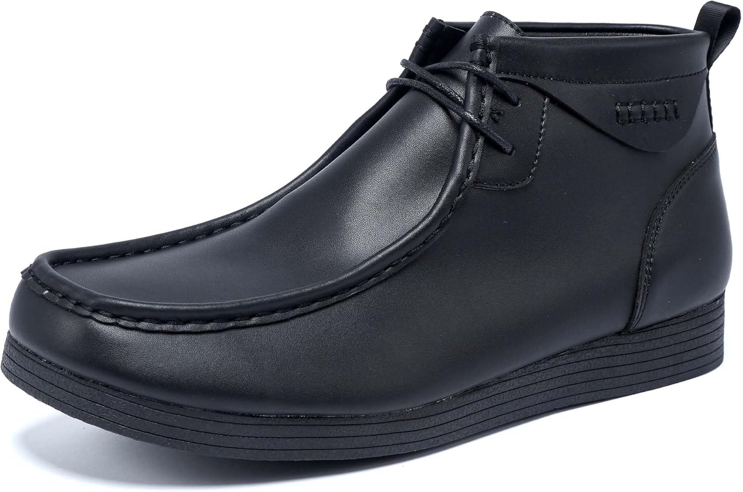 

Мужские повседневные кроссовки cnuei, модные шнурованные прогулочные туфли, повседневные кожаные лоферы, большие размеры, высокие повседневные обувь, слипоны, черный