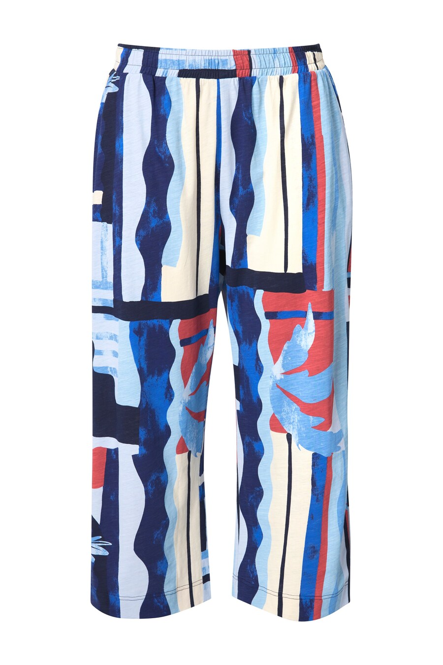 

Брюки свободного кроя Ulla Popken, темно-синий/светло-голубой