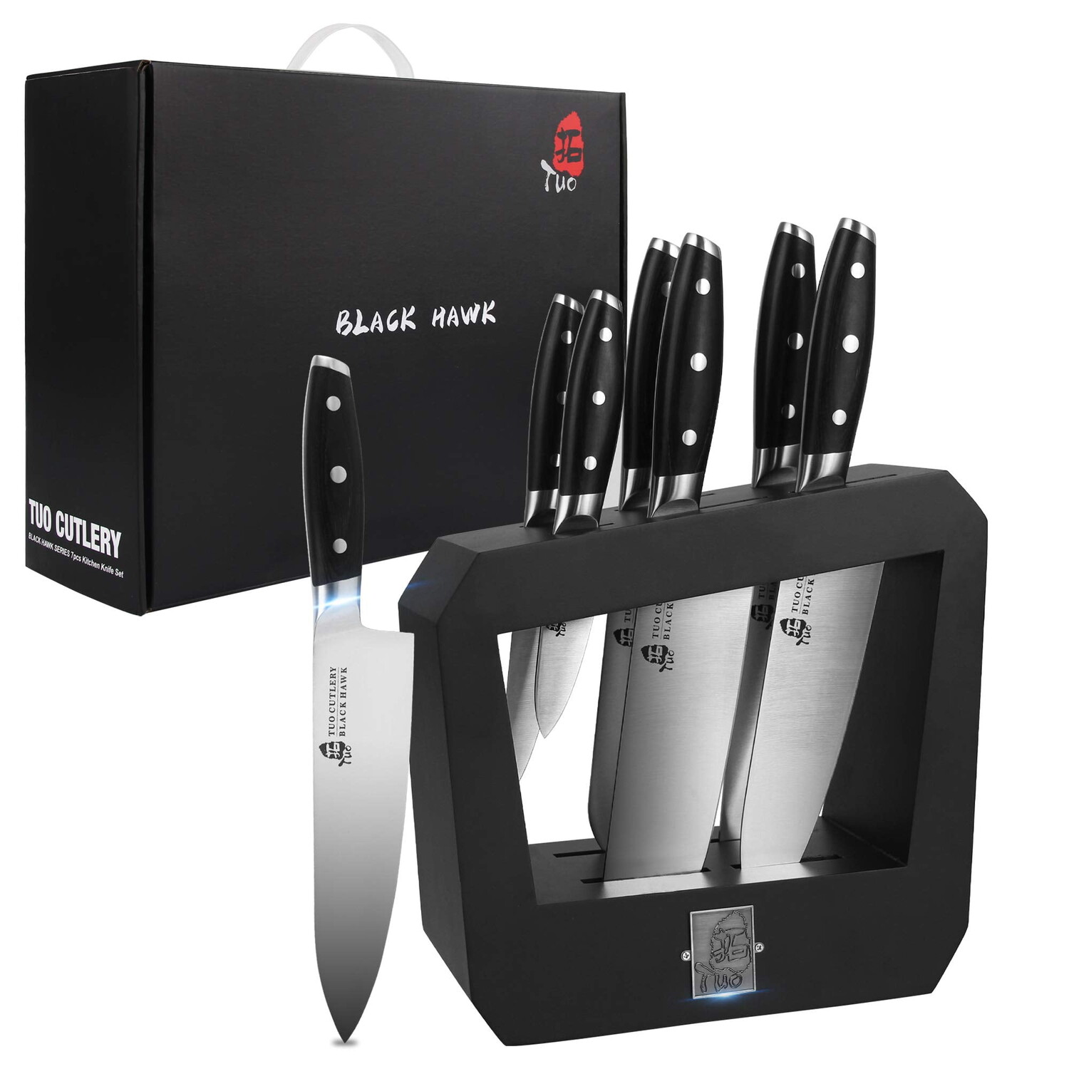

Набор ножей на подставке Tuo Cutlery кухонных ножей, 7 предметов