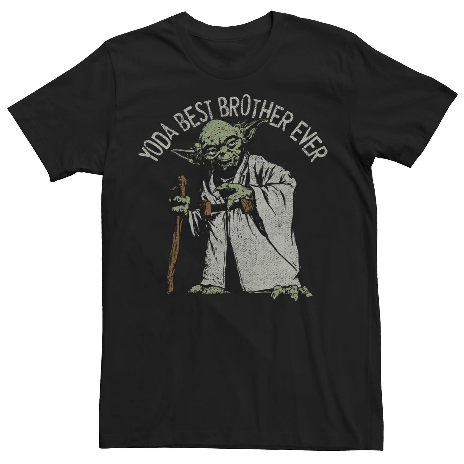 

Мужская футболка с рисунком Star Wars Yoda Best Brother Ever Licensed Character