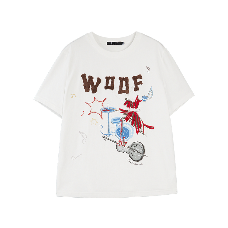 

Веселая коллекция футболок для женщин ELLE, белый