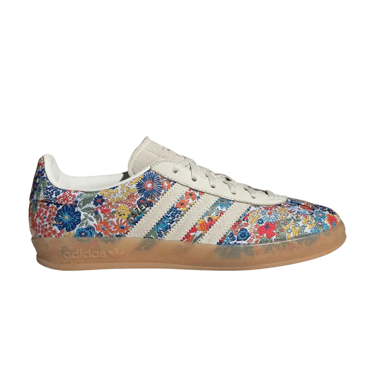 Кроссовки adidas Liberty London x Wmns Gazelle Indoor Floral Embroidery, кремовый
