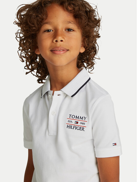 Рубашка поло стандартный крой KB0KB09524 D Tommy Hilfiger, белый — фото 3