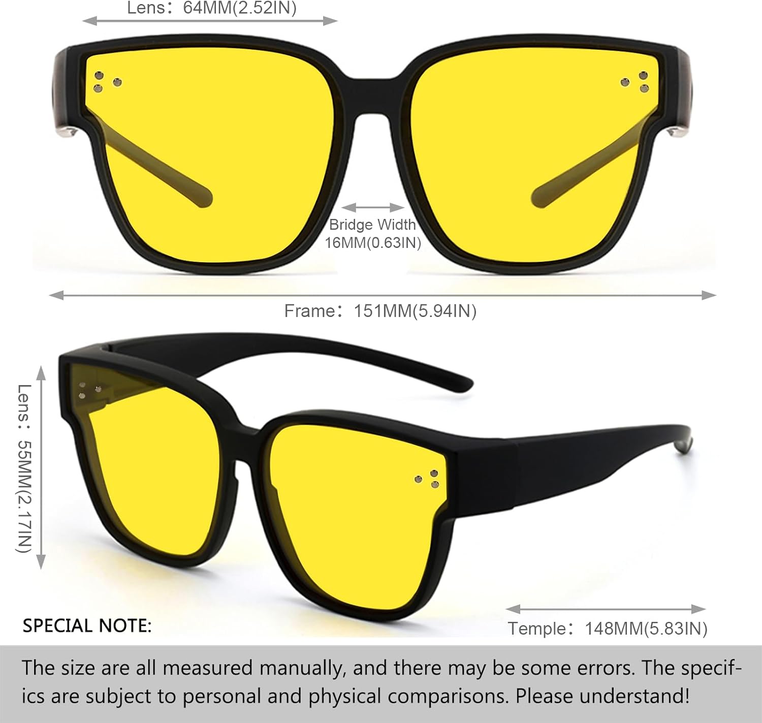 

Поляризованные солнцезащитные очки LIXX с обтекаемой формой для мужчин и женщин, универсальные очки для вождения и ночного видения, можно носить поверх обычных очков, 15