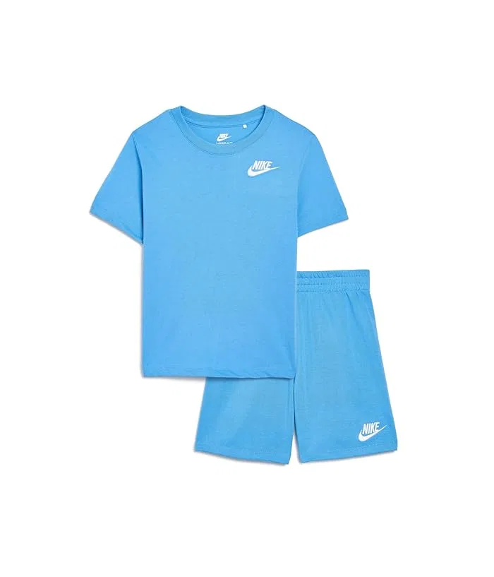 Детский спортивный костюм Futura Club Shorts Set Nike Kids, University Blue