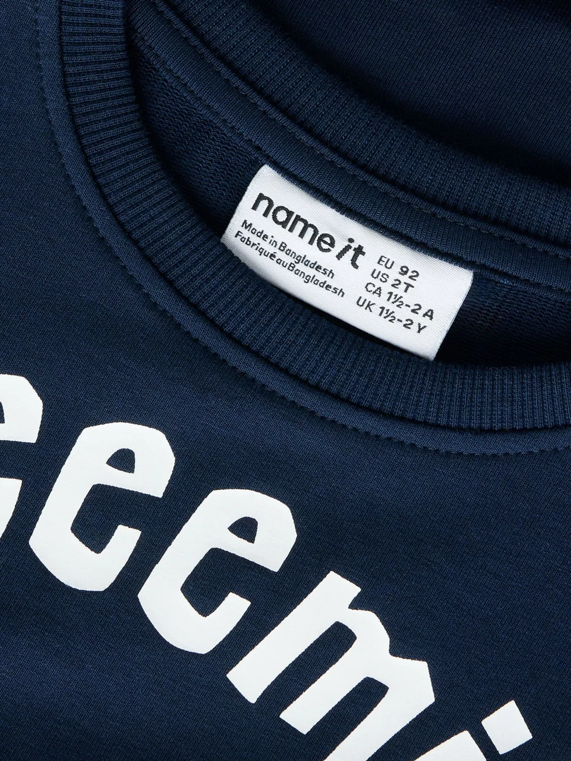 Свитшот с принтом, Name it, navy blazer — фото 4