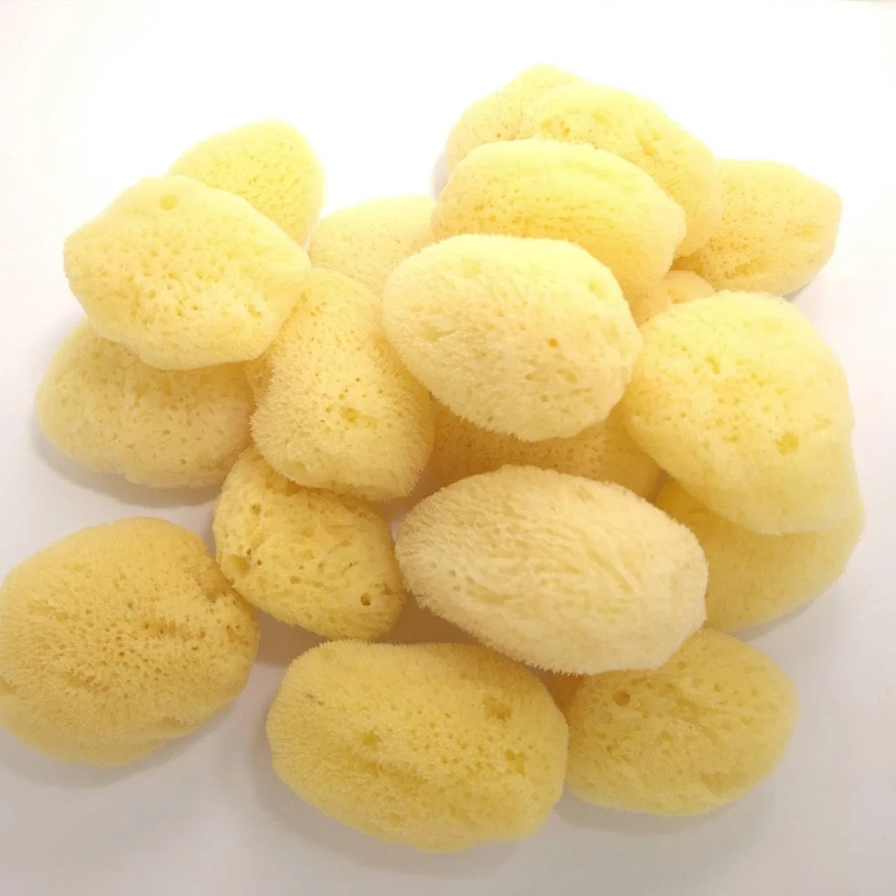 Набор спонжей для лица из морского хлопка, натуральный, 20 шт, 4-5 см