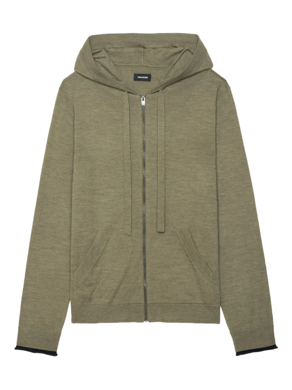 

Худи Clash на молнии Zadig&Voltaire, зеленый