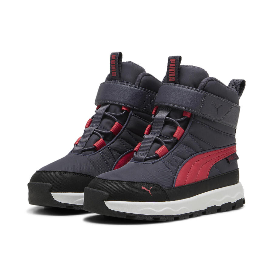 

Ботинки PUMA Evolve Puretex Youth PUMA Galactic Gray Tart Cherry Black Red