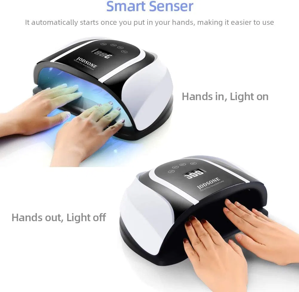 UV LED лампа для сушки гель-лака «120W» от JODSONE Jodsone, M1 Two-Hand Lamp — фото 2