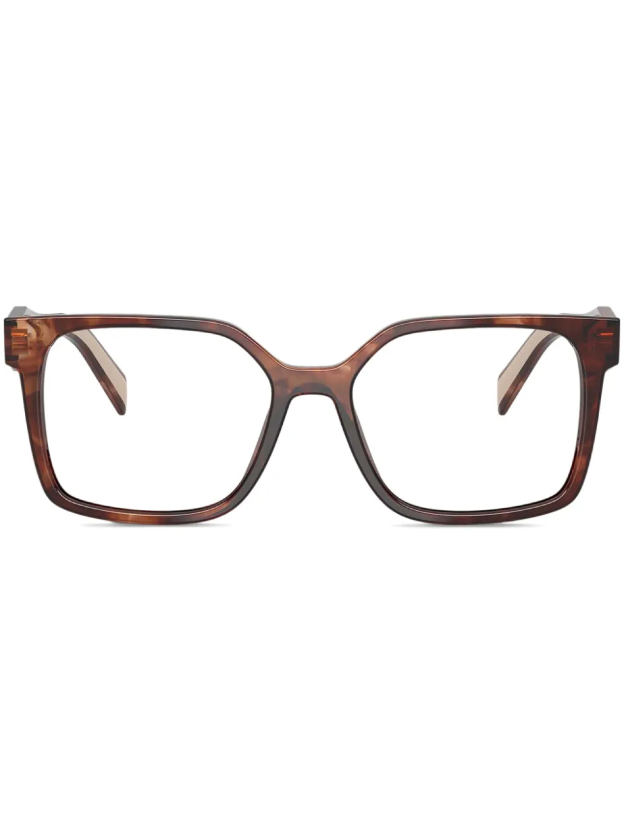 

Очки в квадратной оправе Prada Eyewear, коричневый