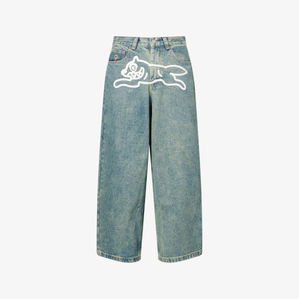 

Джинсы с широкими штанинами Running Dog с тройным подворотом Icecream, цвет vintage wash