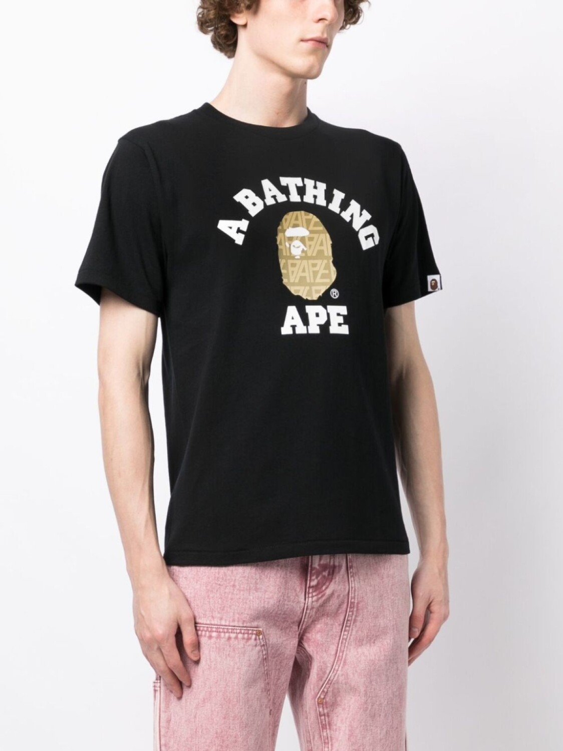 

A BATHING APE футболка с логотипом, черный