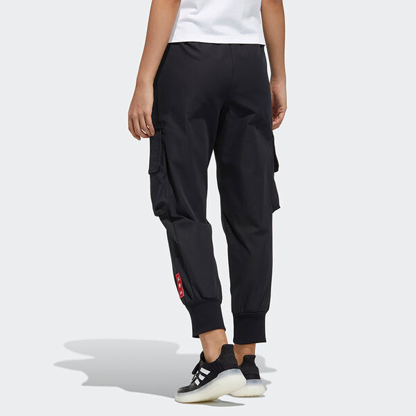 Спортивные штаны (WMNS) adidas Cny Pt Wv Big Pocket Logo Woven Bundle Feet Sports Pants/Trousers/Joggers Black, черный — фото 3