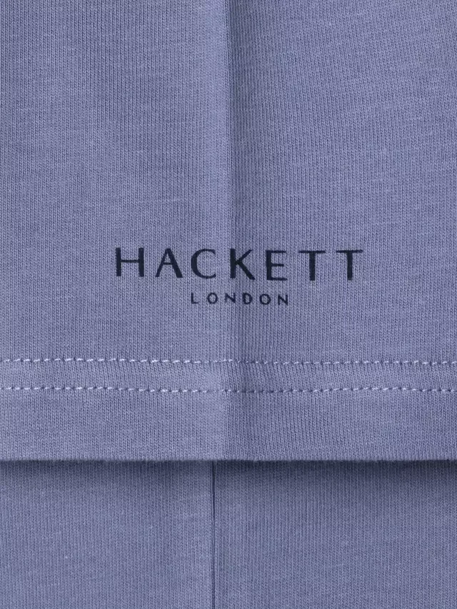 Детская хлопковая футболка с круглым вырезом Hackett London, Thames Blue — фото 4