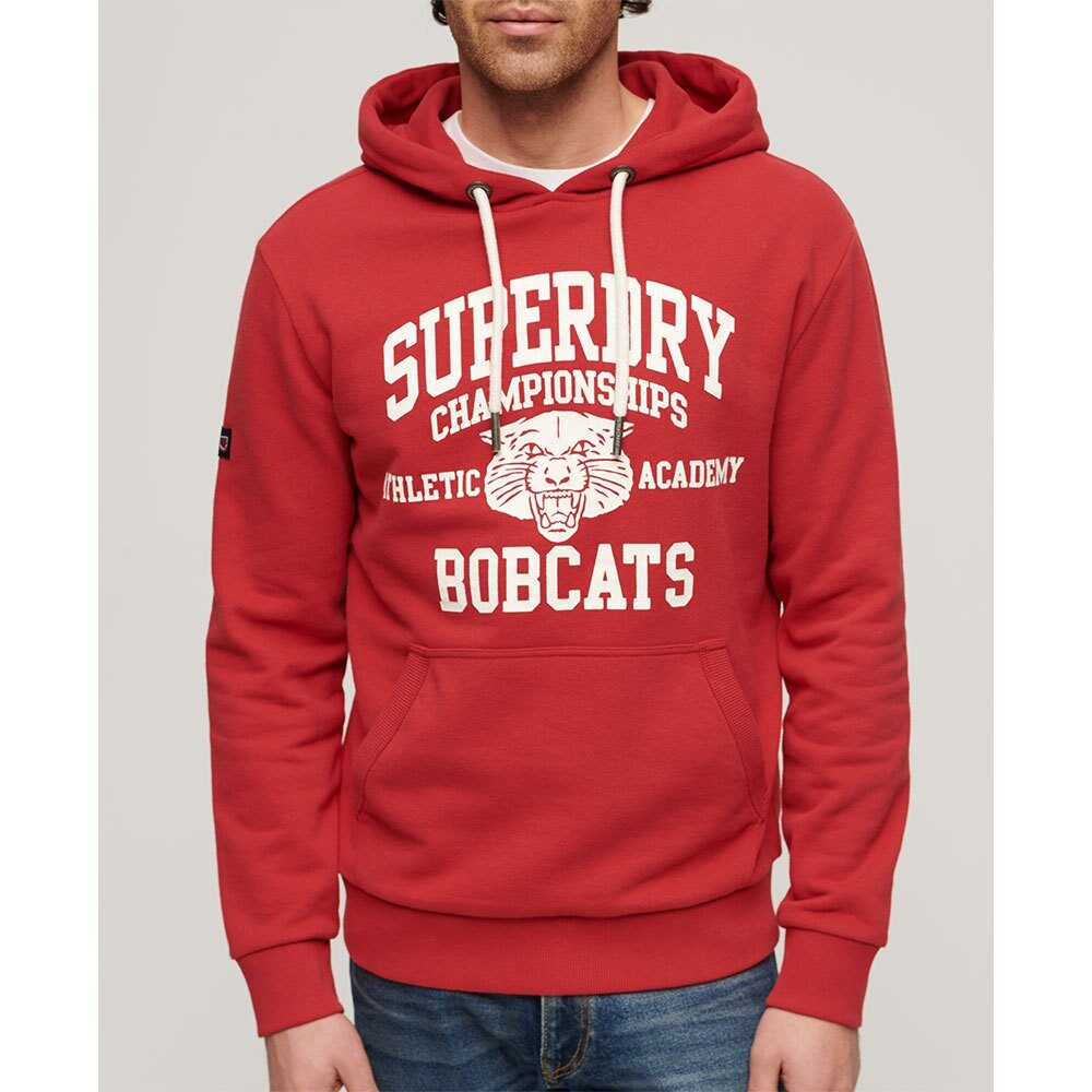 

Худи Superdry Track & Field Ath Graphic, красный