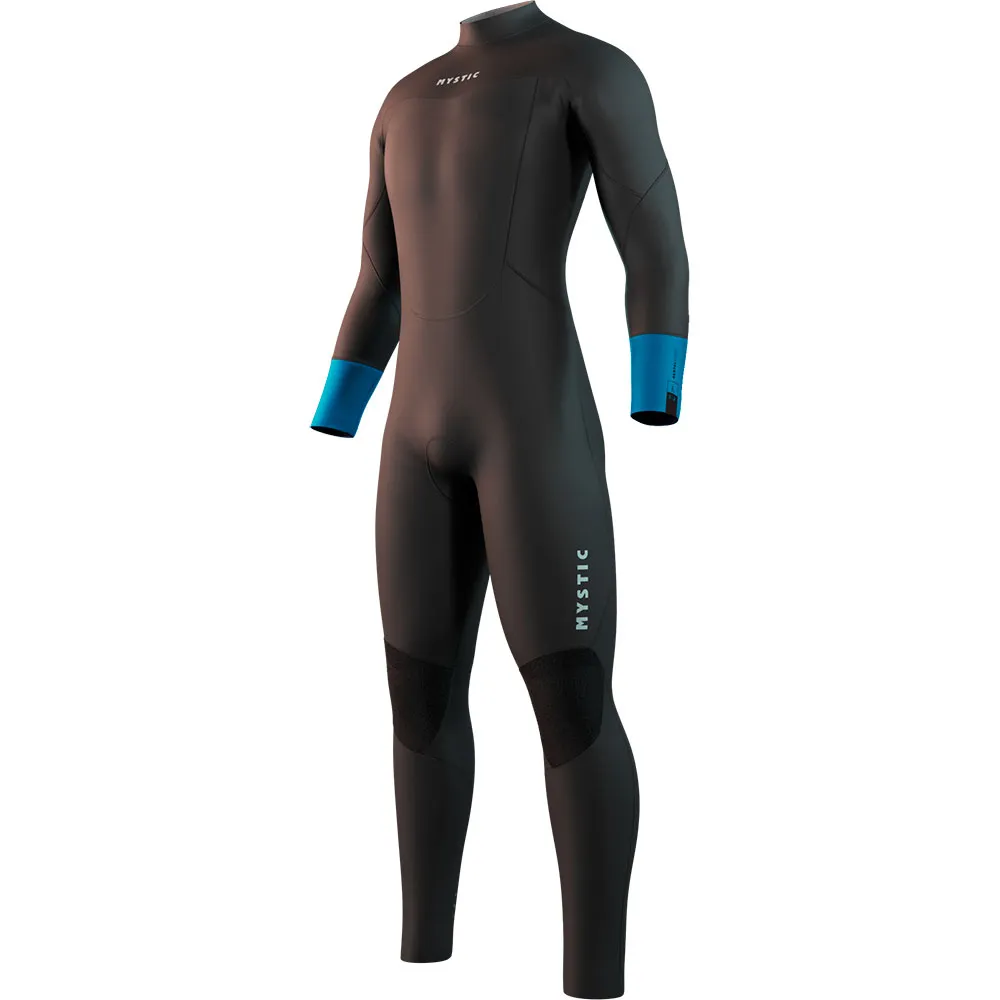 Неопреновый костюм с длинными рукавами и молнией на спине Mystic Rental fullsuit 3/2mm flatlock Junior, коричневый — фото 3