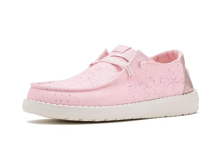 Кроссовки повседневные Wendy Print Hey Dude Kids, Sparkle Pink